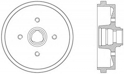 OPEN PARTS bad901040 -  Тормозной барабан